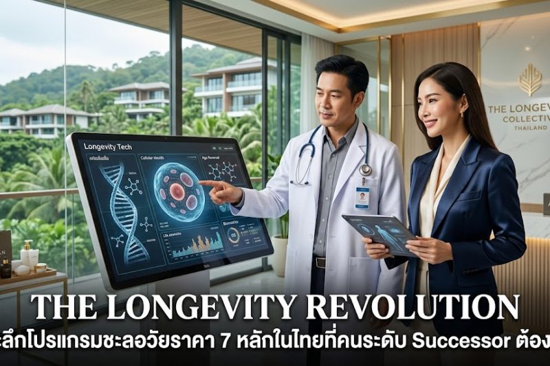 The Longevity Revolution: เจาะลึกโปรแกรมชะลอวัยราคา 7 หลักในไทยที่คนระดับ Successor ต้องลอง